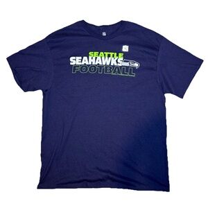 Seattle Seahawks Football T Shirt XL NFL Apparel  Merch - Blue Green - New